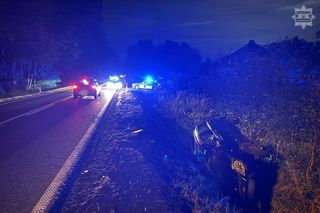 Plaga pijanych kierowców na Śląsku! Jeden skosił latarnię, drugi wylądował w rowie