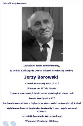 Jerzy Borowski nie żyje