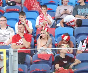 Kibice na meczu Polska - Mołdawia