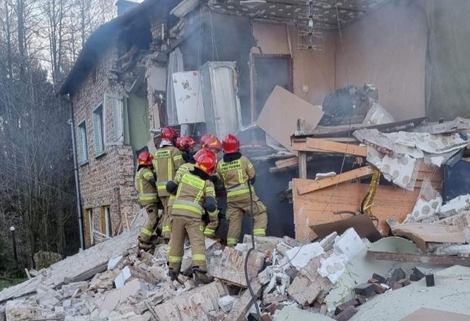 Wybuch gazu w Rudnikach zniszczył dom jednorodzinny