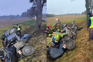 Piłkarz nie żyje, jego dziewczyna ciężko ranna. 20-letni Hubert zginął 300 metrów od domu. Wypadek pod Suszem