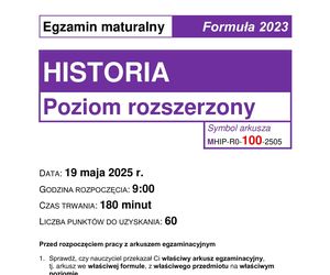 Matura historia 2025: Odpowiedzi i arkusze CKE [19.05.2025] nowa formuła 2023	