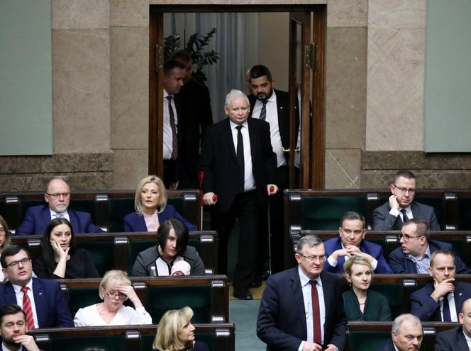 Jarosław Kaczyński w sejmie