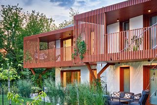 ogród przy segmencie