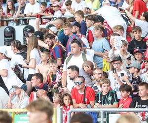 Kibice na meczu gwiazd Polska - Brazylia na Stadionie Śląskim