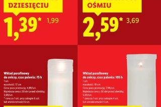 Tanie znicze w Lidlu
