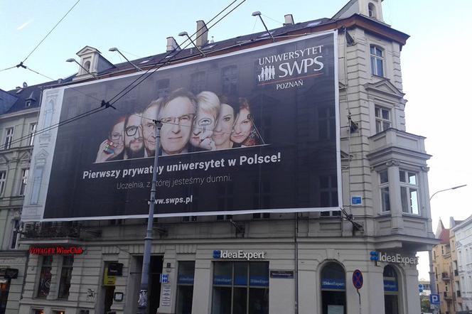 Ogromny billboard Uniwestytetu SWPS zaśmieca Poznań? [AUDIO, DYSKUSJA]