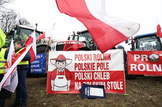 Setki rolników i członkowie Solidarności protestują w Gdańsku