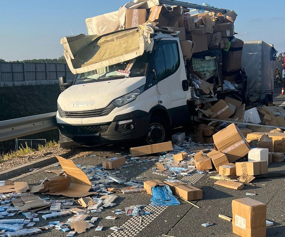 Wypadek ciężarówki z bydłem ujawnił przemyt papierosów