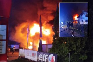 Pożar warsztatu samochodowego w Kotomierzu pod Bydgoszczą! Gigantyczny straty 