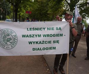 Protest leśników Szczecin 2024 