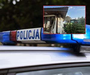 Ciągnik rolniczy wjechał w dom. Mieszkańcy przerażeni
