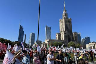 Marsz budżetówki w Warszawie