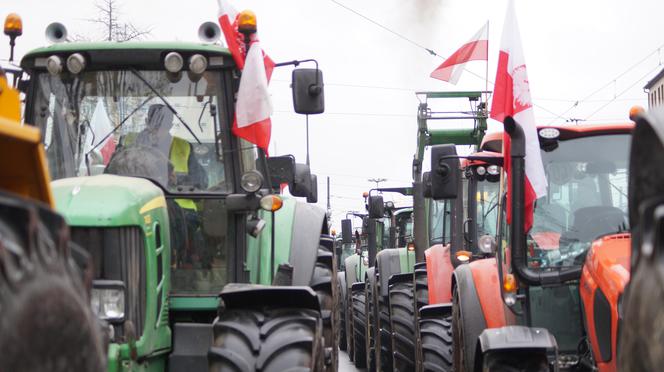 Strajk rolników w Bydgoszczy [ZDJĘIA]