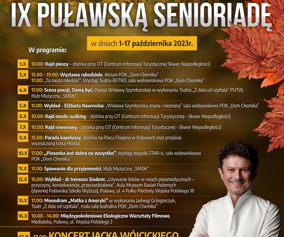 Puławska Senioriada - plakat wydarzenia