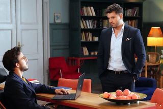 Barwy szczęścia odc. 3249. Justin (Jasper Sołtysiewicz), Kajtek (Jakub Dmochowski)