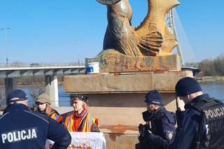 Akcja aktywistów klimatycznych w Warszawie 