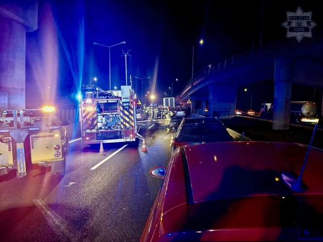 Karambol na DK1 w Piasku