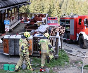  Pożar w Tatrach! Płonęło drewniane schronisko na Hali Kondratowej