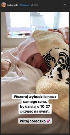 Pierwsze zdjęcie dziecka Przybysz i Dąbrowskiego