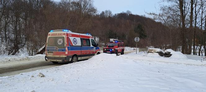 Zawadka Rymanowska. Myśliwy został postrzelony podczas polowania [GALERIA]