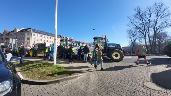 Protest rolników w Opolu w środę 19 marca 2025 roku