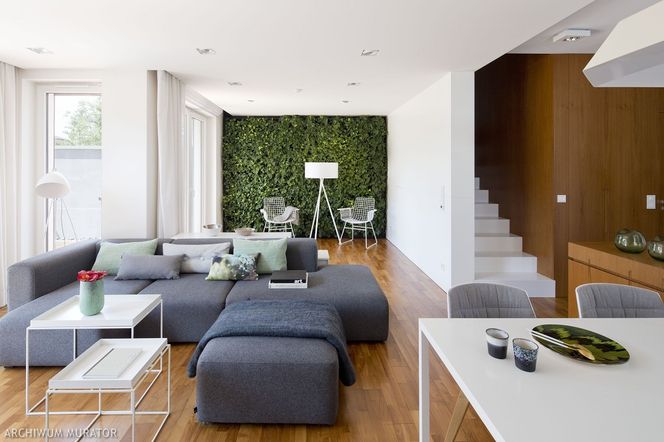 Projekt wnętrz łączący styl minimalistyczny z naturą