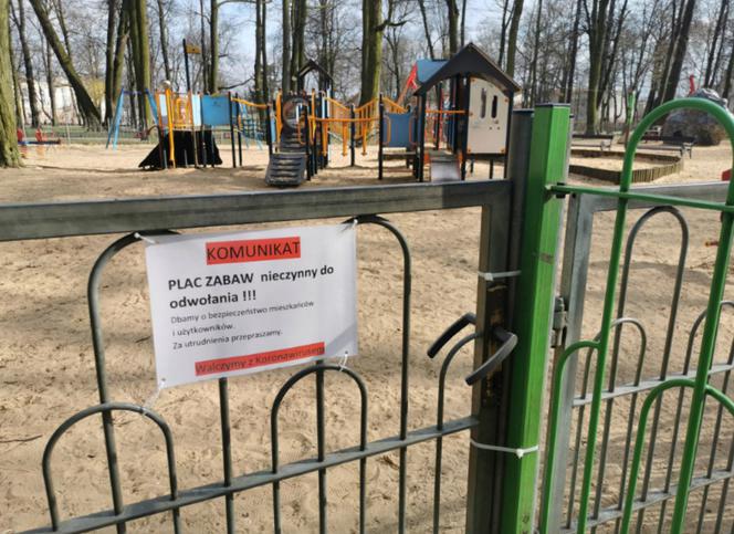Koronawirus w Radomiu. ZUK zamknął place zabaw siłownie zewnętrzne oraz skateparki 