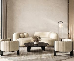 Salon w stylu japandi 