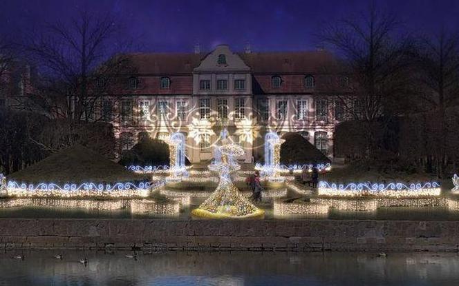 Park Oliwski w świątecznej oprawie