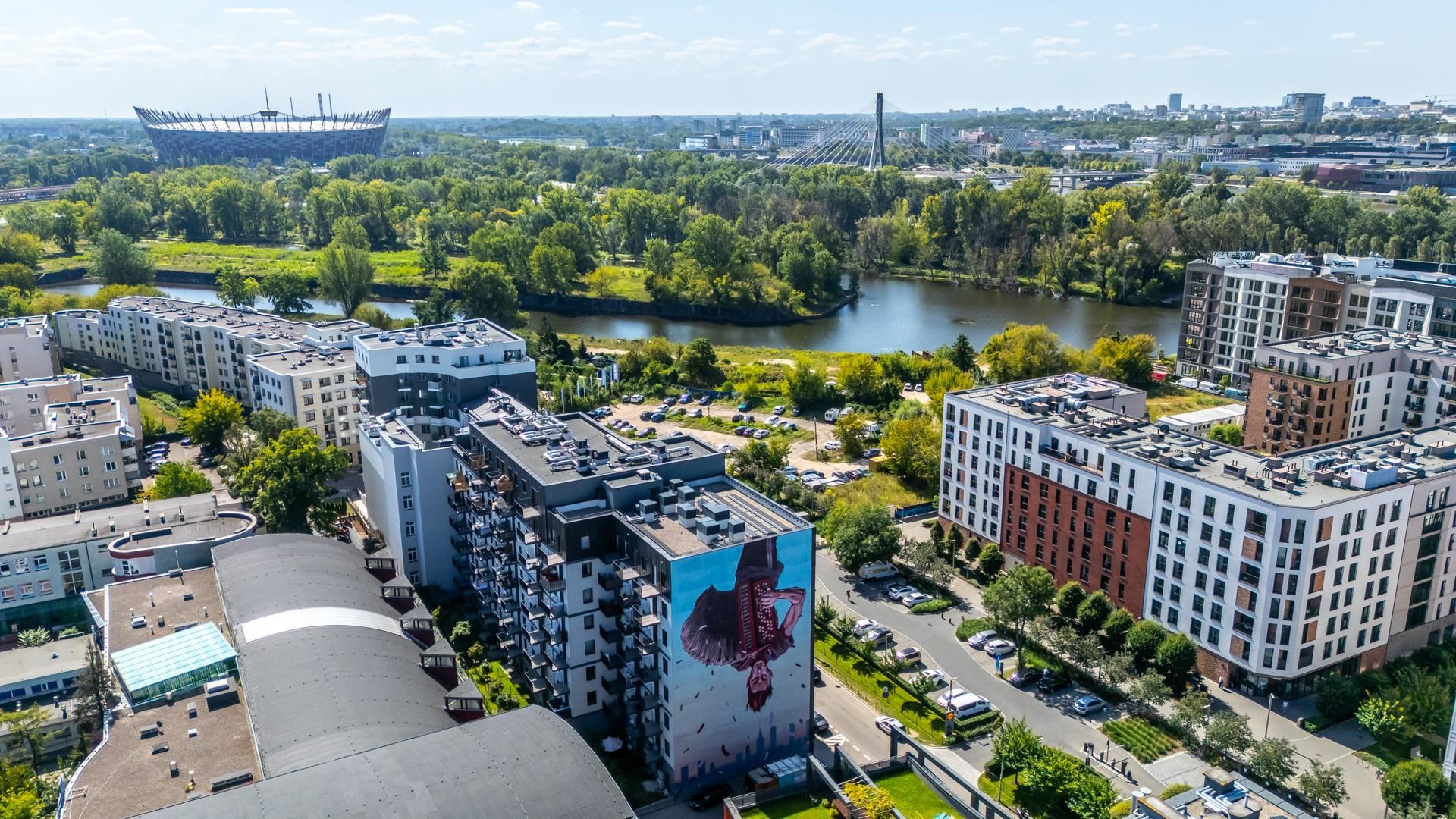 Port Praski w Warszawie z lotu ptaka