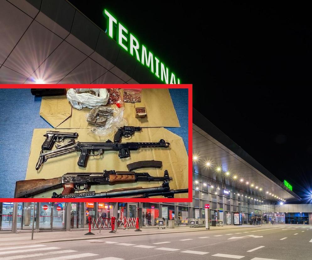 Na lotnisku w Katowicach zatrzymano handlarza bronią. Szukał go Interpol