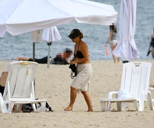  Ewa Skibińska na plaży w Sopocie