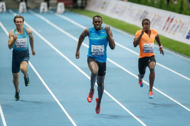 Usain Bolt podczas Memoriału Kamili Skolimowskiej