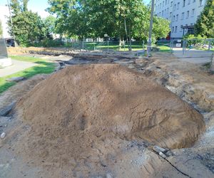 Roboty drogowe na ulicy Błonie w Siedlcach
