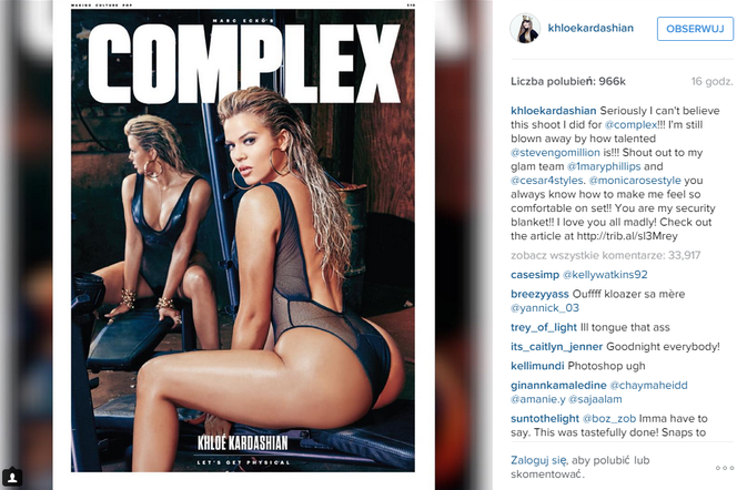 Khloe Kardashian sexy zdjęcia dla magazynu Complex