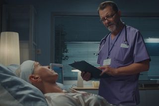 M jak miłość odc. 1830. Dorota (Iwona Rejzner), lekarz (Jarosław Witaszczyk)