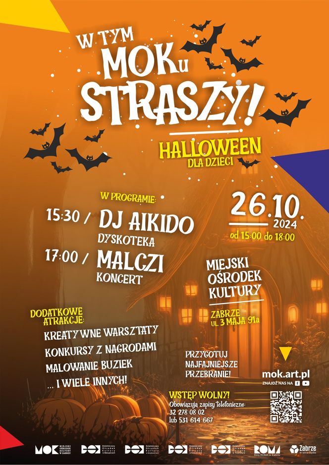 Halloweenowa zabawa pt. "W tym MOK-u straszy!" - sobota 26 października