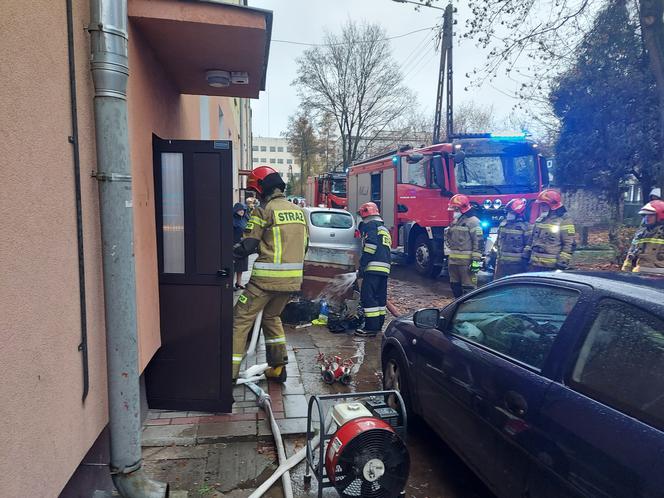 Pożar przy Żeromskiego w Starachowicach