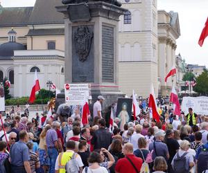 Protest katechetów w Warszawie 21.08.2024