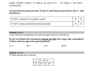 Egzamin ósmoklasisty 2019 - matematyka