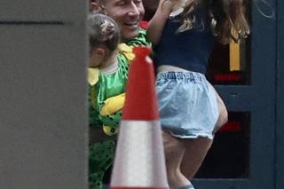 Lewandowski z rodziną