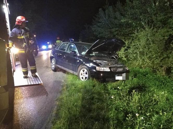 Ciechanów. Zatrzymał się, by pomóc kobiecie! Doprowadził do czołowego zderzenia!