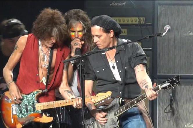 Johnny Depp i Aerosmith razem na scenie