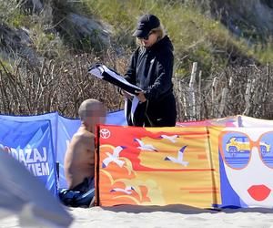 Marta Manowska na plaży w Juracie