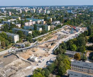 To miejsce, gdzie tunel drąży tarcza Faustyna. 