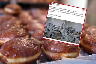W Warszawie po tłustym czwartku wyrzucono hurtowe ilości pączków. Przykry widok