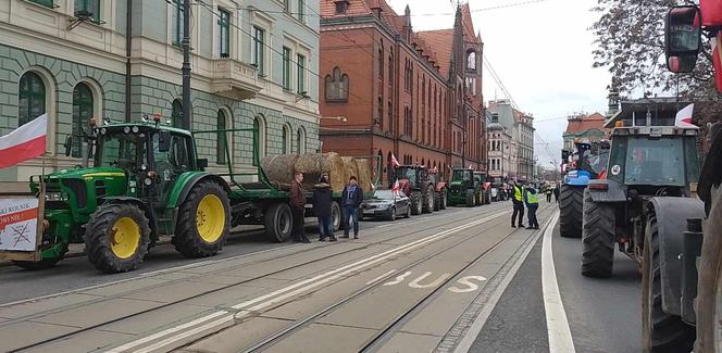 Protest rolników w Bydgoszczy