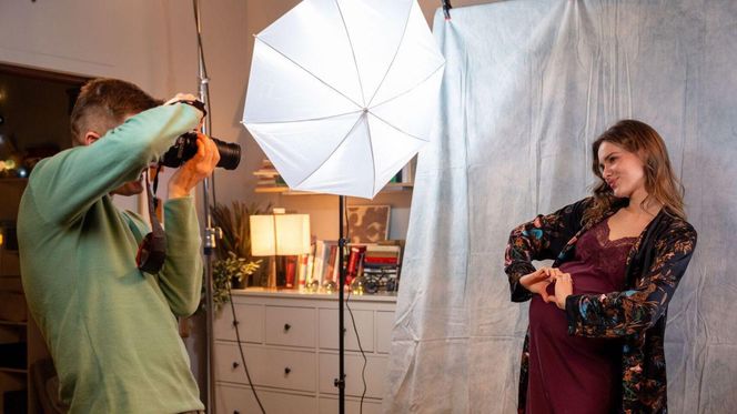 M jak miłość odc. 1864. Franka (Dominika Kachlik), Paweł (Rafał Mroczek)