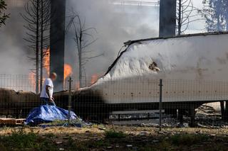 Wybuch w Woli Łaskiej koło Łodzi. Płonie zakład utylizacji odpadów